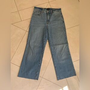 J Crew wide leg cropped jeans
